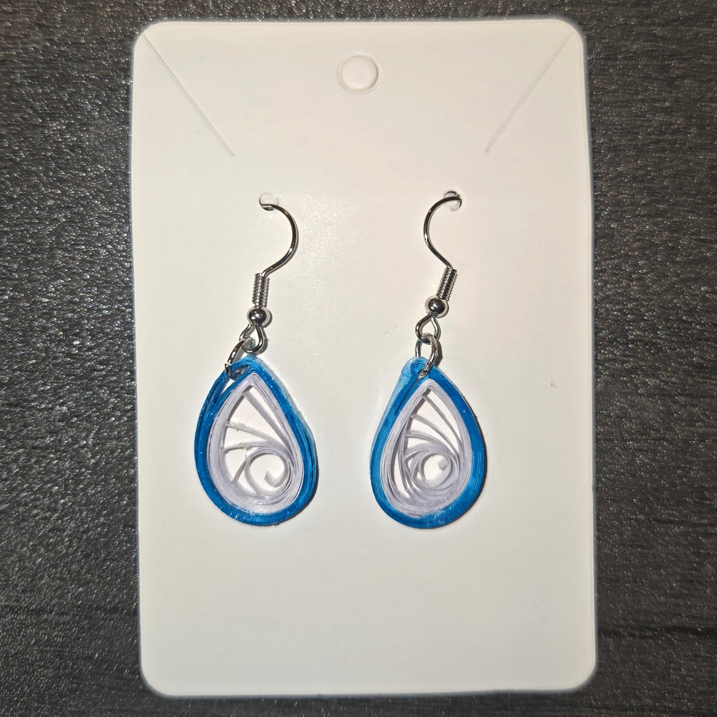 Blue Teardrops Earrings