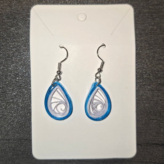 Blue Teardrops Earrings