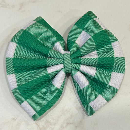 Green and White Plaid