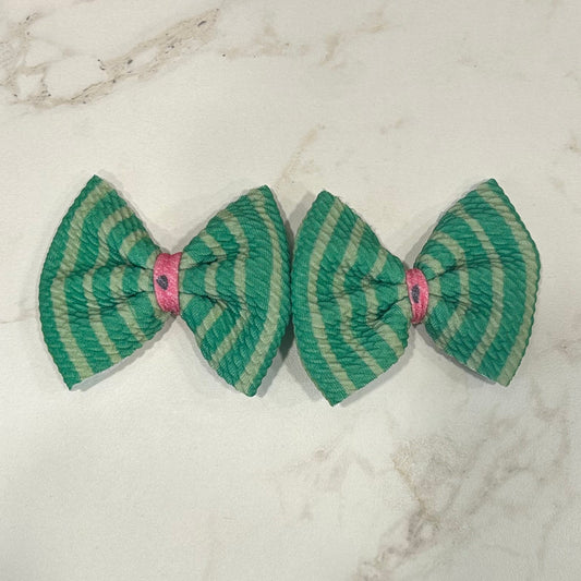 Watermelon Piggies (Set of 2 bows)
